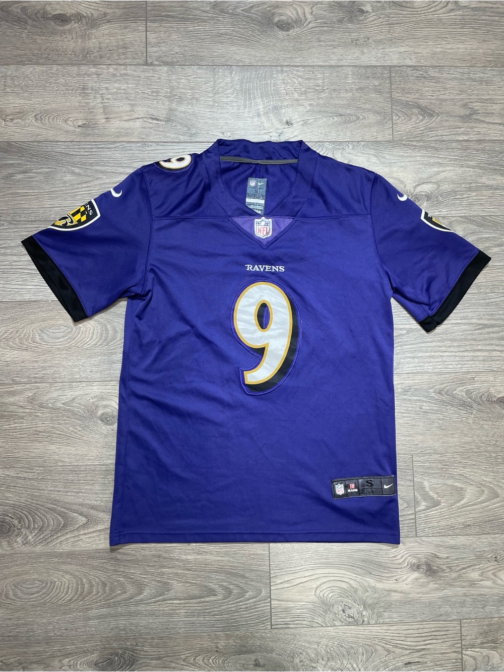 Nike Baltimore Ravens Justin Tucker Jersey Purple Small NFL‎ Football On Field S